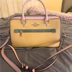 Coach Yellow and Pink Women's Bag